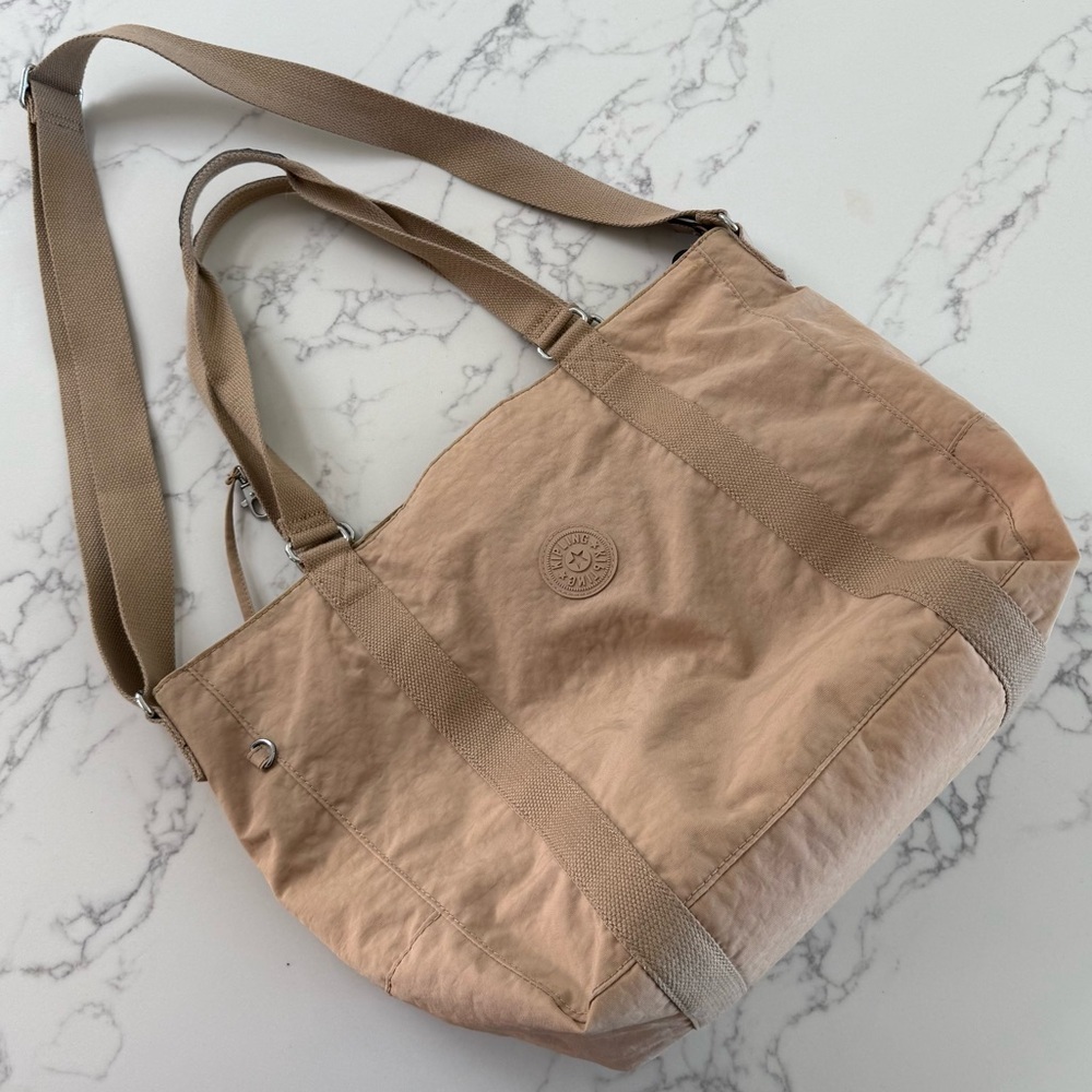 Kipling Adara Medium Sized Tote Bag - Tan